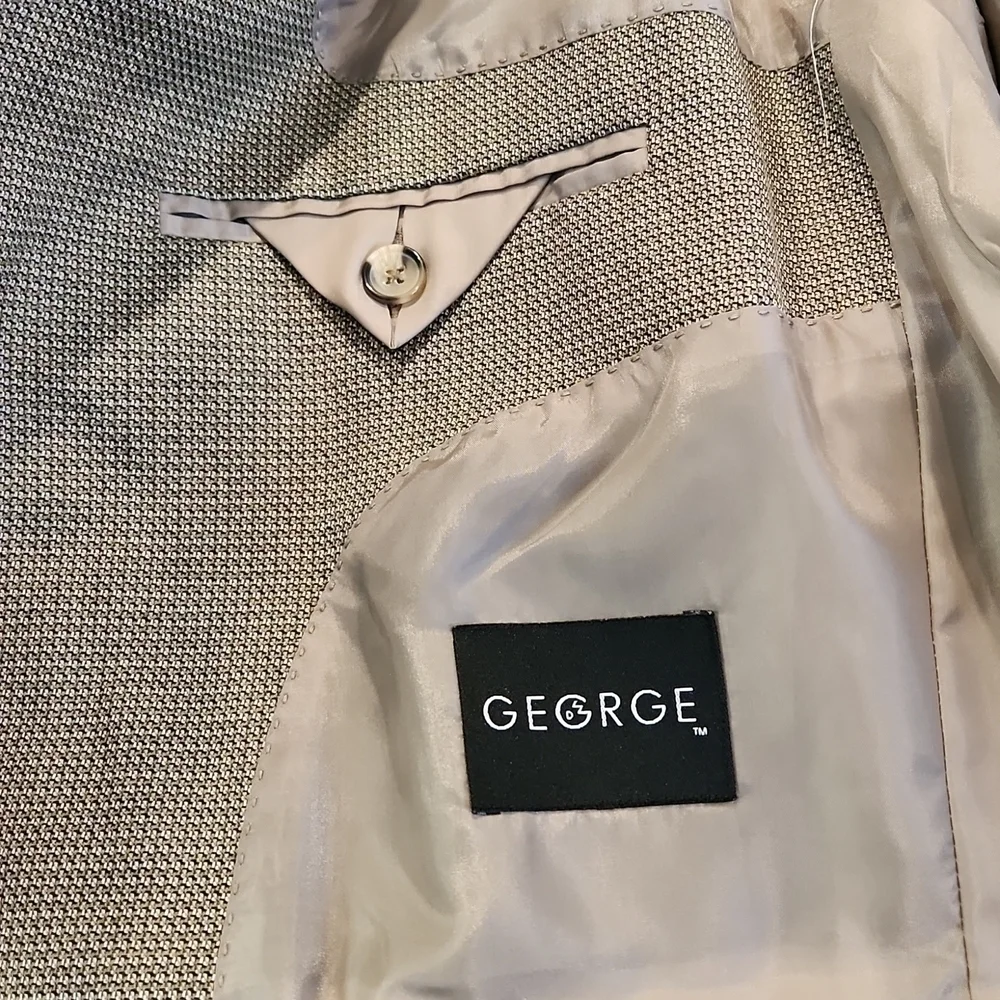 𝅺GEORGE Sport Coat Suit Jacket